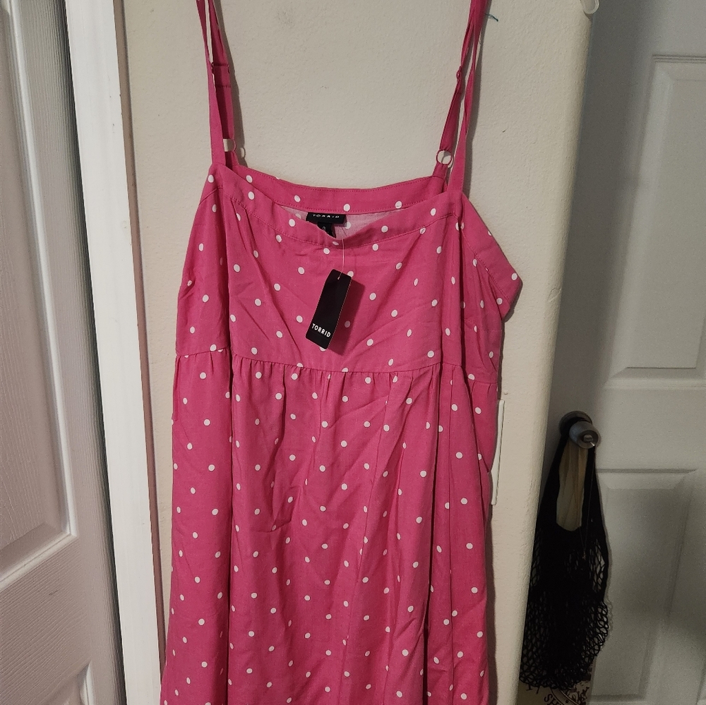 Pink Polka Dot Dress